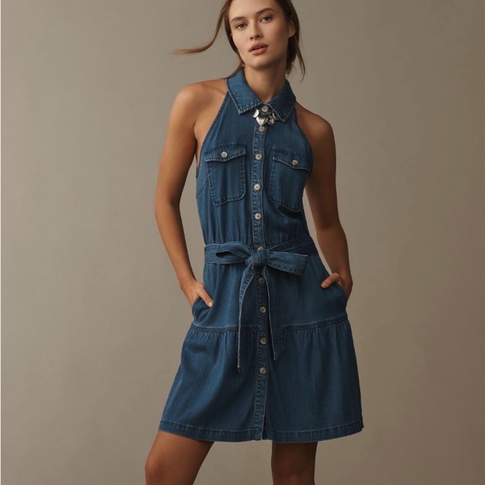 Sam Edelman Denim Sleeveless Dress NWT from Anthropologie